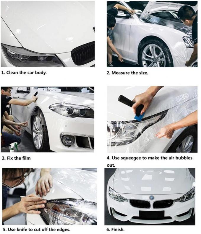 Anti Scratch Anti Yellowing 3 layers Suntek quality selfhealing transparent nanocoated Paint