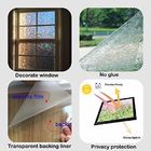 Frosted Glass One Sided Window Film , Matte White One Way View Window Film Anti UV Non Adhesive