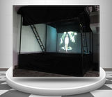 3D Transparent Holographic Projection Film 45° Angle High Light Transmittance For Shop Window Display Advertising