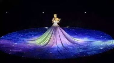 Transmittance holographic rear projection screen film Projection System Music concerts for Exhibition Center