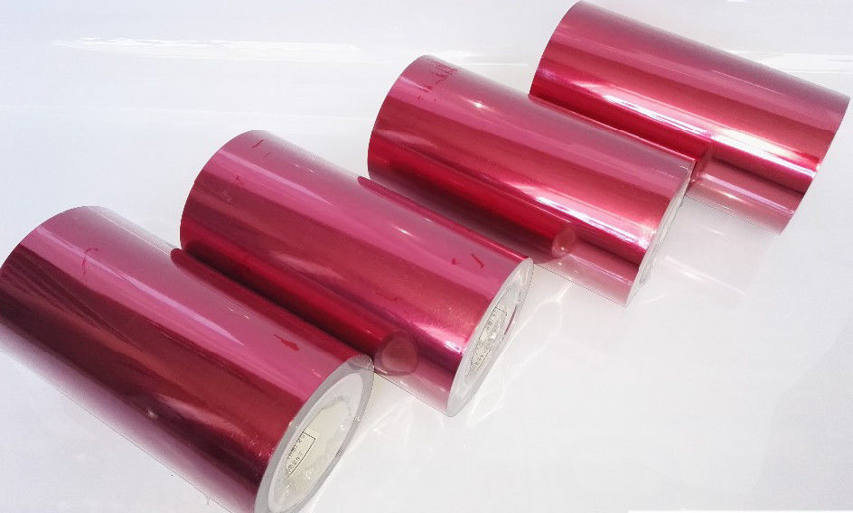 Special Tape Colored Pet Film , Heat Resistance Red Colored Plastic Film